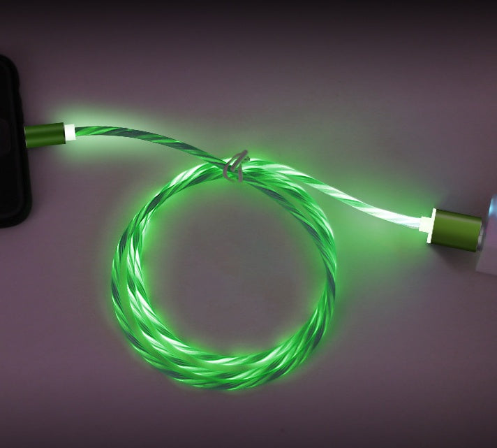 Compatible with Apple, 1m Magnetic charging Mobile Phone Cable USB Type C Flow Luminous Lighting Data Wire for iPhone/Samsung/Huawei Compatible with Apple, 1m Magnetic charging Mobile Phone Cable USB Type C Flow Luminous Lighting Data Wire for iPhone/Samsung/Huawei